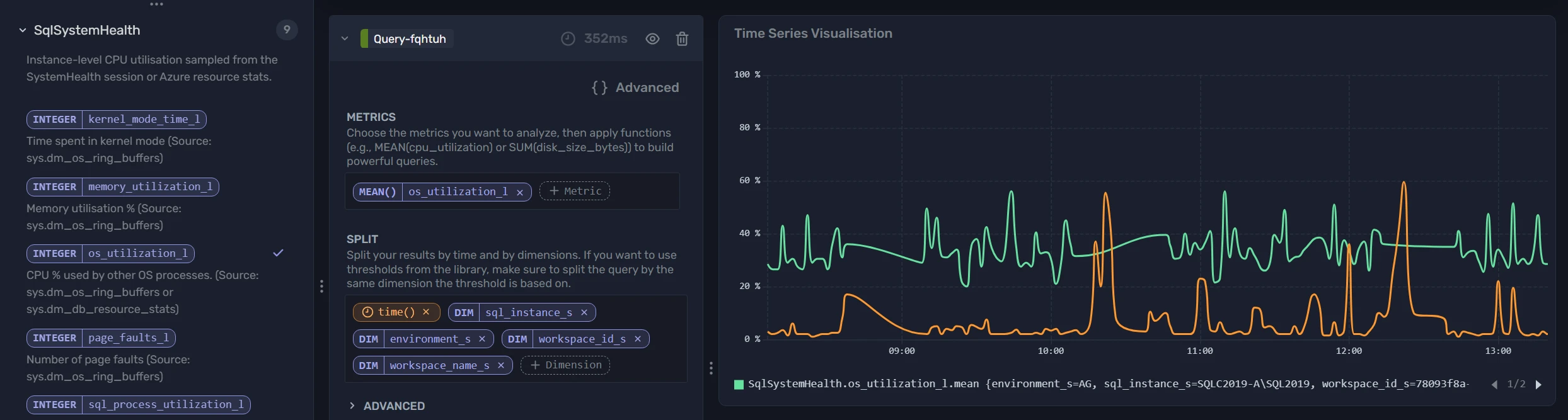 Metric browser
